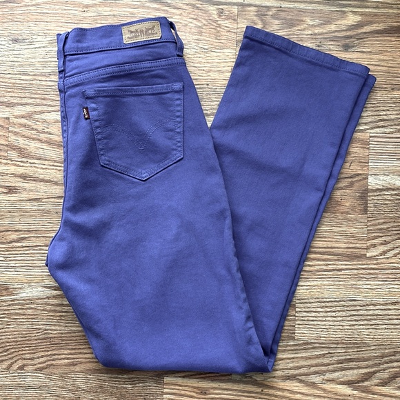 Levi's Denim - Levi’s 512 Purple Straight Leg Jeans